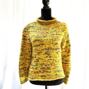 Hand Knit Women's Sweater, Autumn Colors